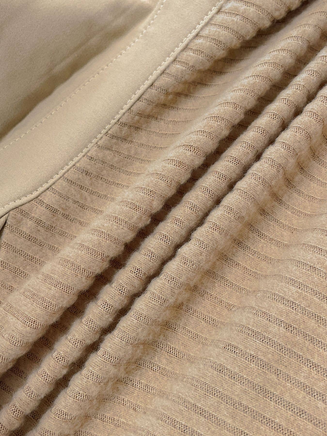 SOLID COLOR LAPEL LONG SLEEVE FAKE TWO DRESSES