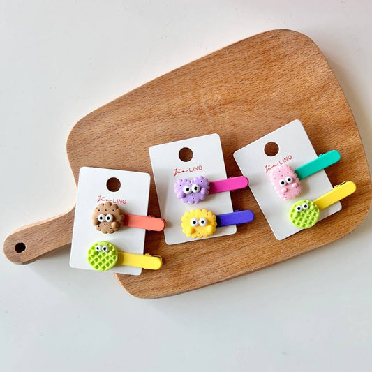 CHILDREN'S COLORFUL BISCUIT HAIRPIN