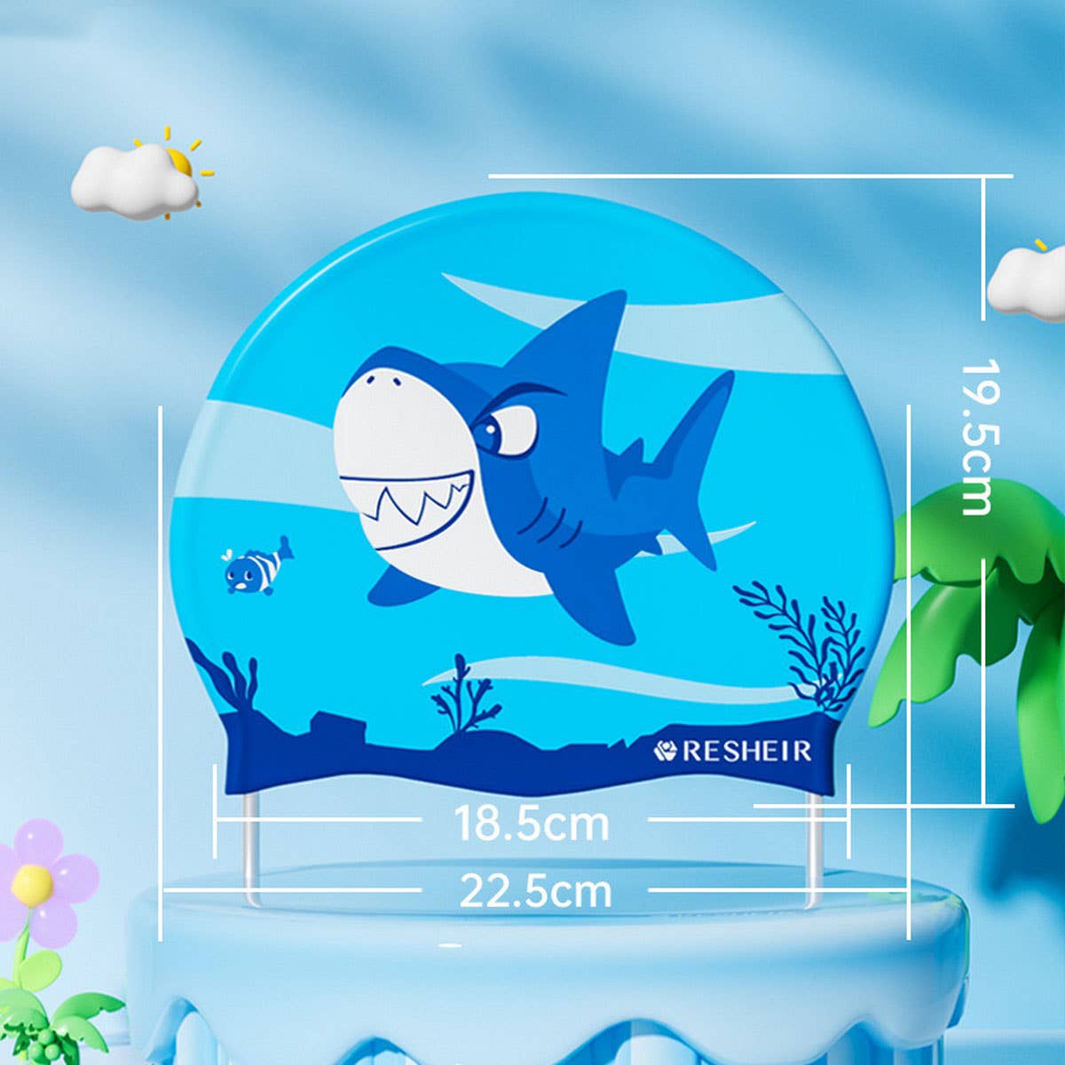 Kids' Waterproof Silicone Swim Cap ? Cute & Comfy