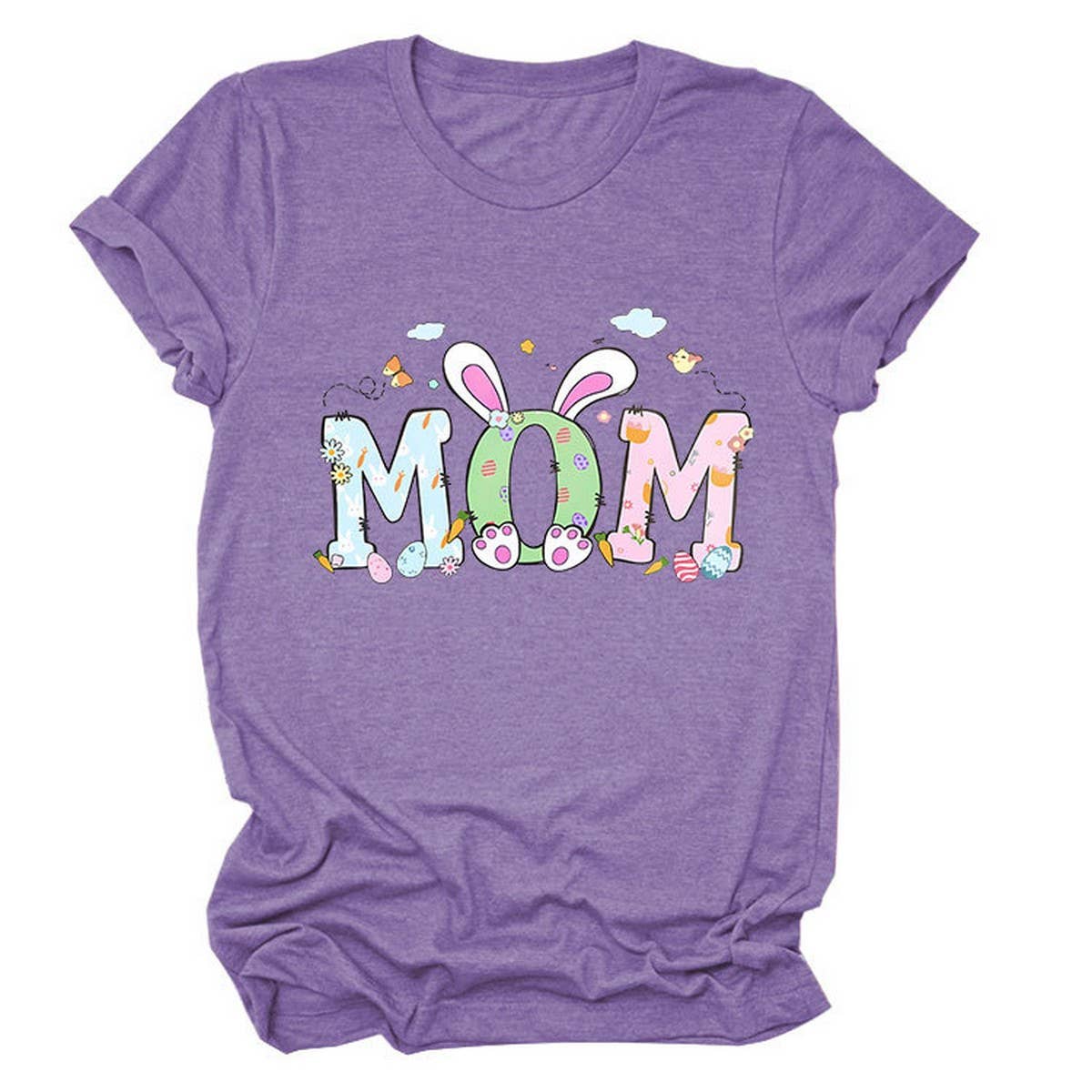 EASTER PERSONALITY FUN PRINTED SHORT SLEEVE TEES_CWTTS0783