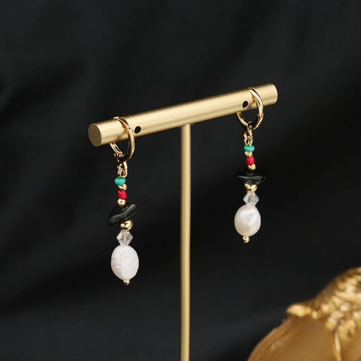 HIGH-GRADE RETRO NATURAL PEARL EARRINGS FOR WOMEN