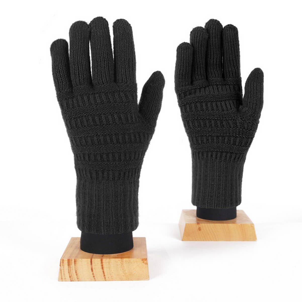 WINTER JACQUARD BRUSHED KNIT TOUCHSCREEN GLOVES_CWAG0401