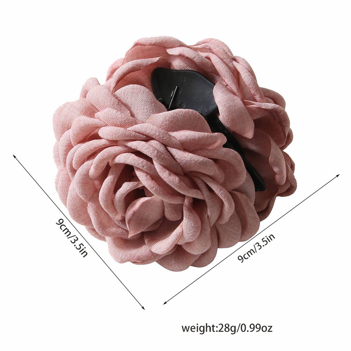 Large Rose Hair Claw - Elegant INS Style Clip_CWAHA1046