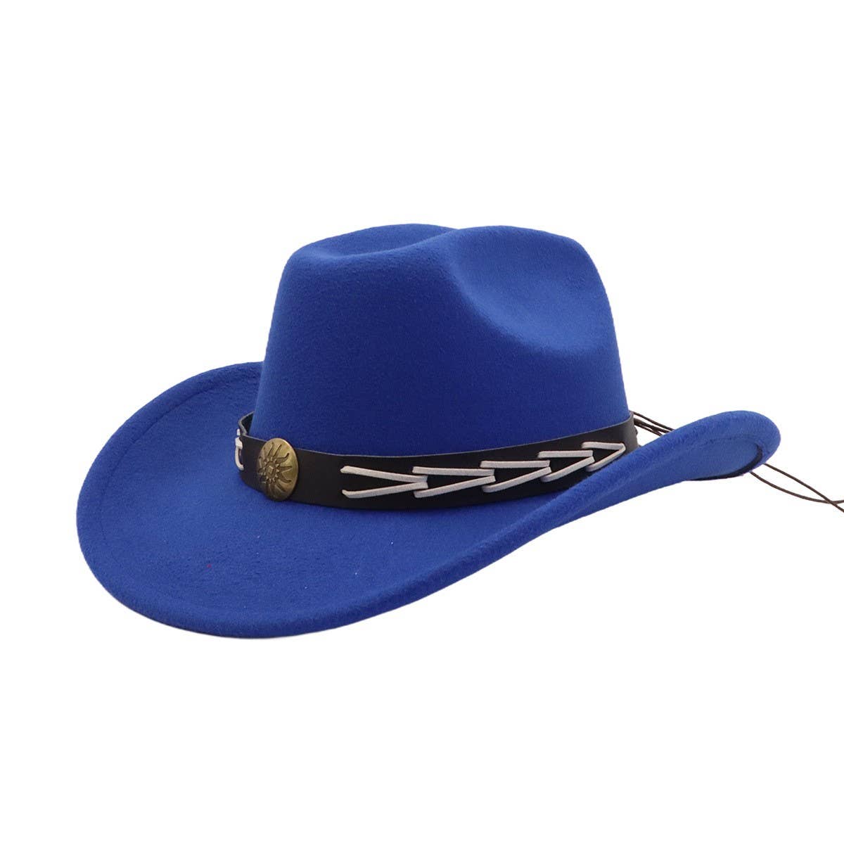 Couples Wool Fedora Hat Cowboy Jazz Style_CWAH04383