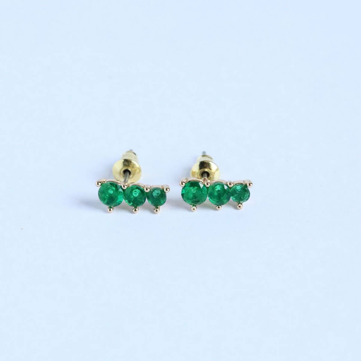 December Birthstone Stud Earrings Vintage Gift