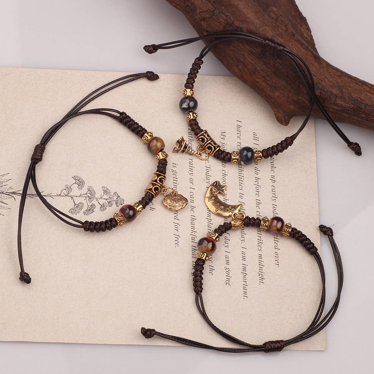 NICHE DESIGN VINTAGE CERAMIC BRAIDED BRACELET_CWAJE3972