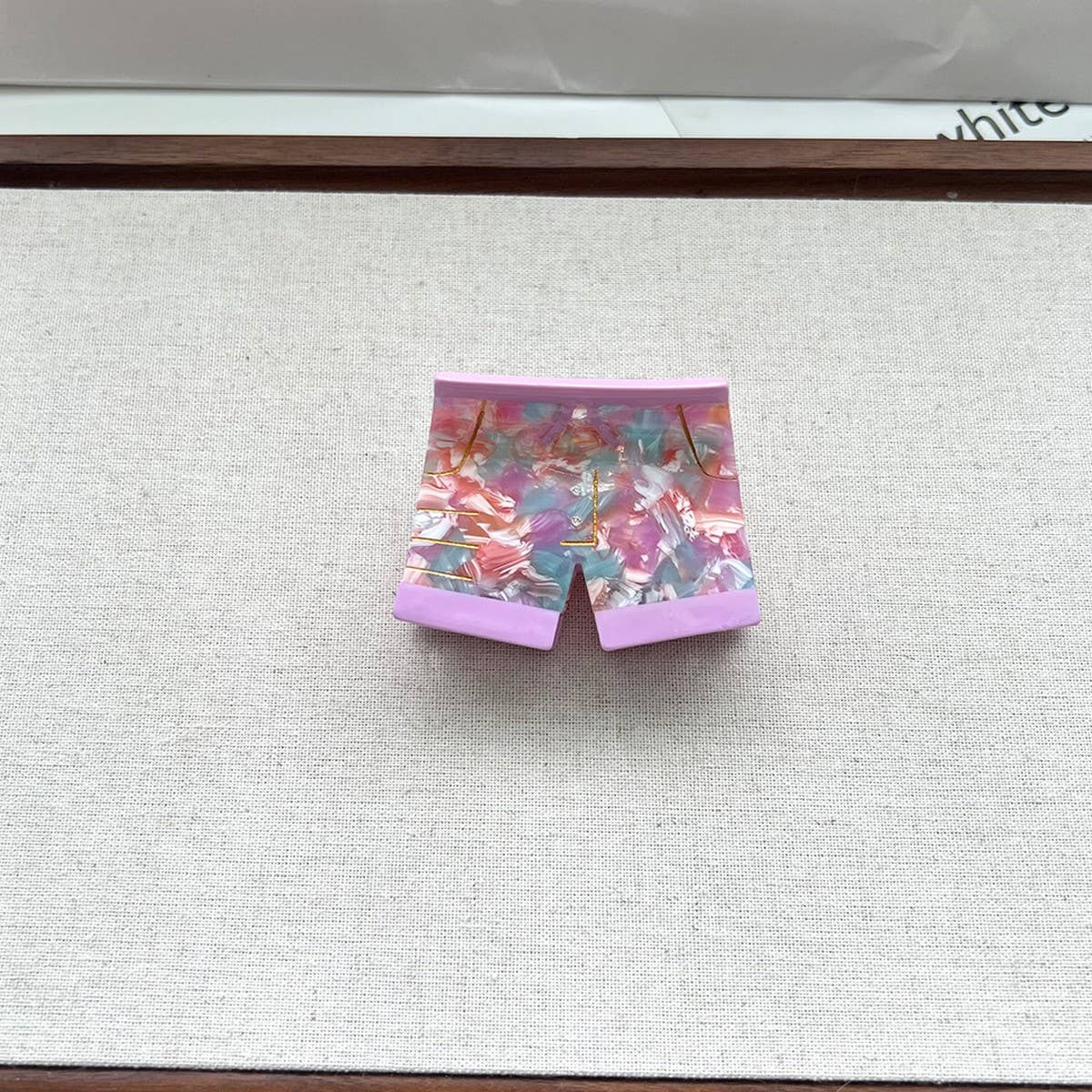 Vacation Hair Claw, Trendy Shorts & Slippers Clip