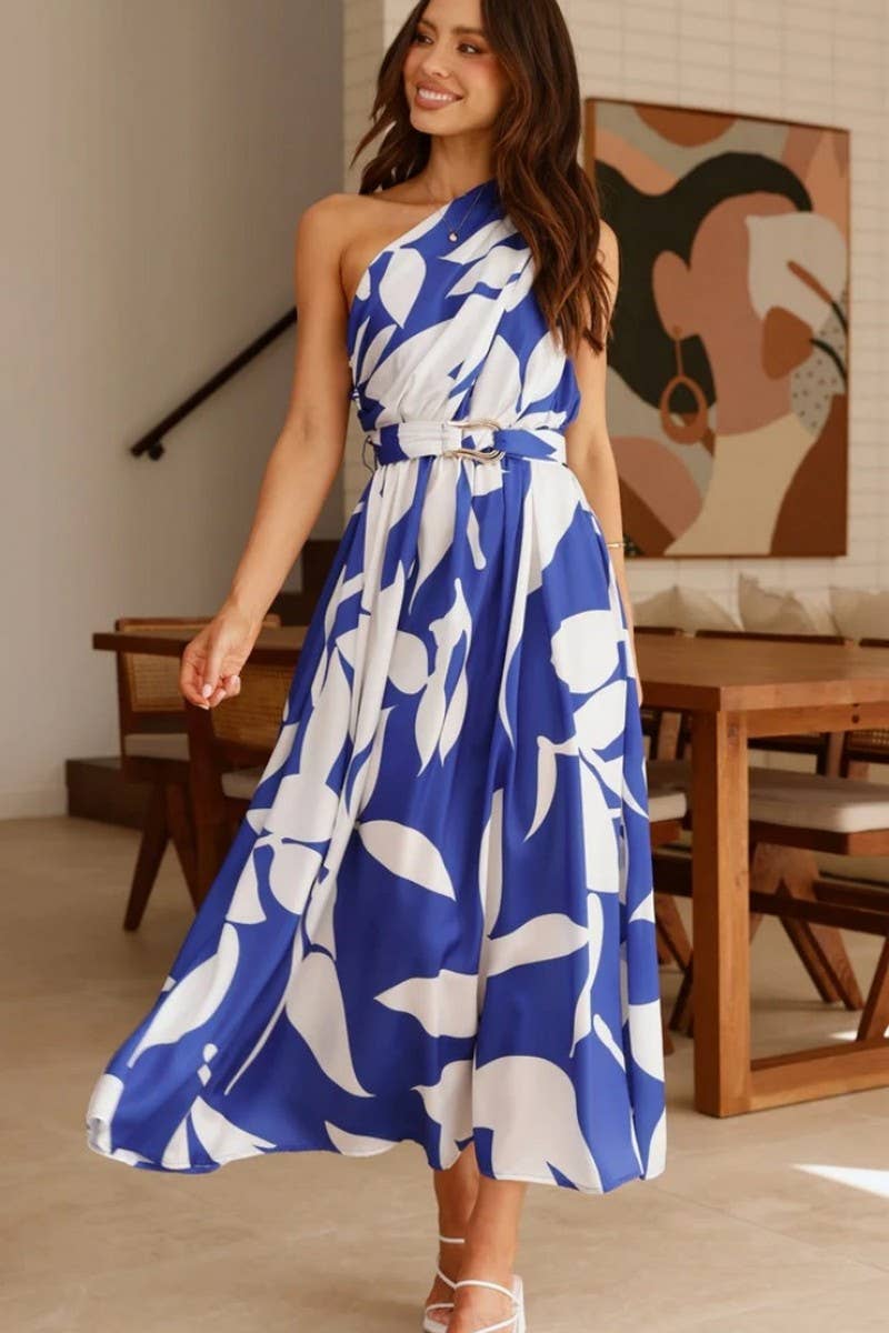 CWDMD5865_NEW SUMMER SHOULDER BELT SWING DRESS