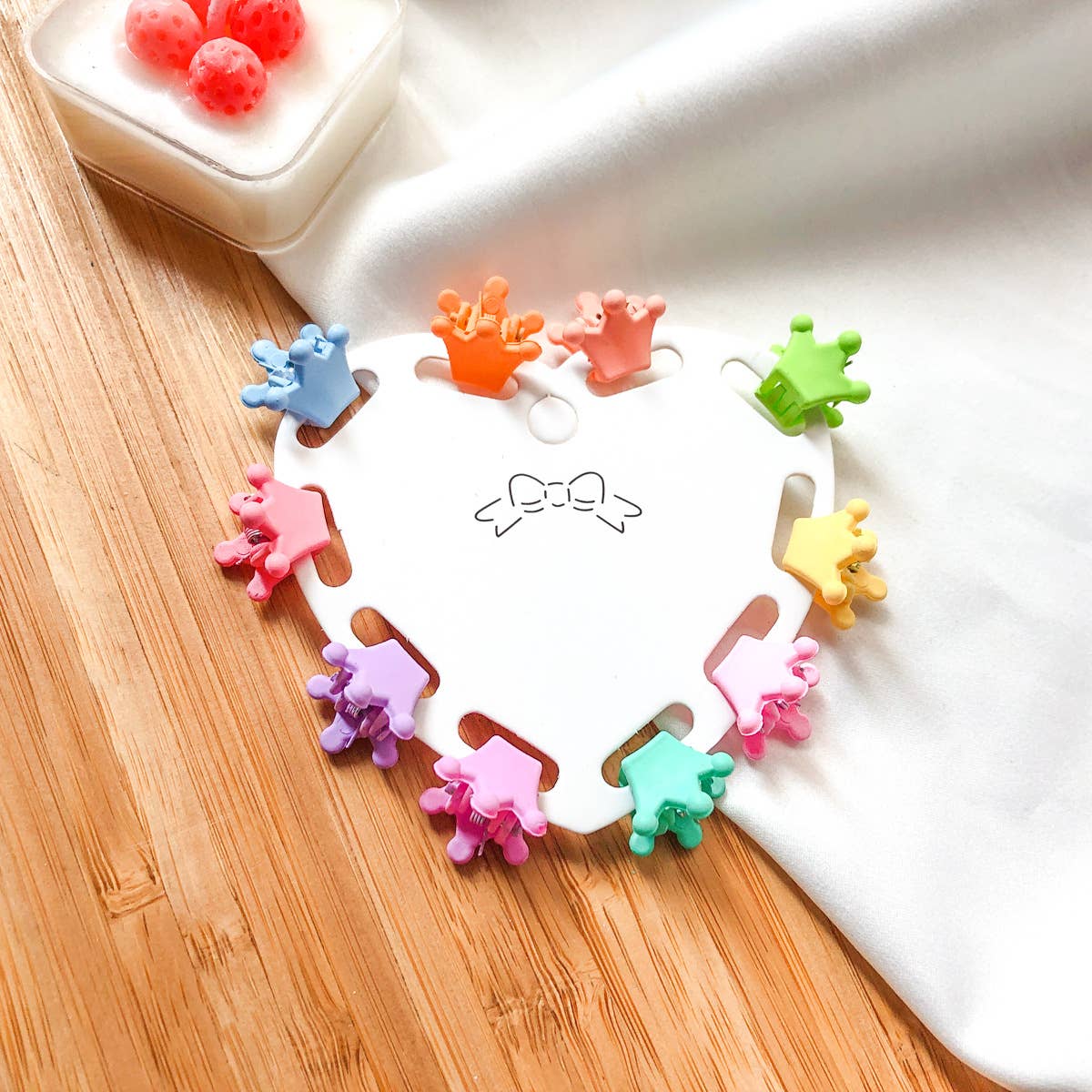 Sweet candy-colored hair clip ten-piece set