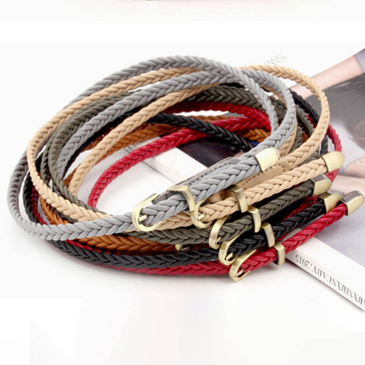 VINTAGE WOVEN SLENDER BELT FOR DRESSES_CWABE0189