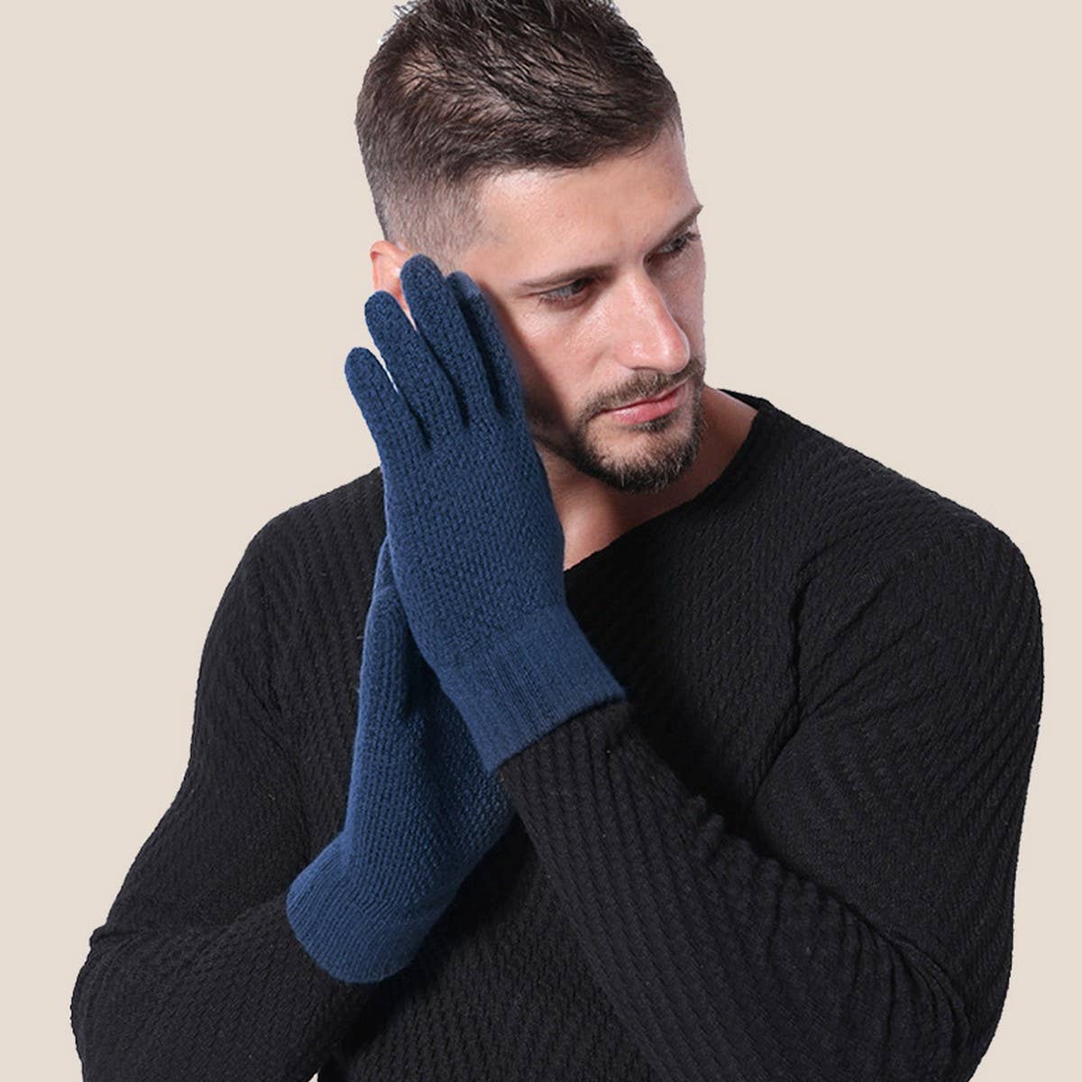 NEW MEN'S COLD-PROOF KNITTED TOUCHSCREEN GLOVES_CWAG0395