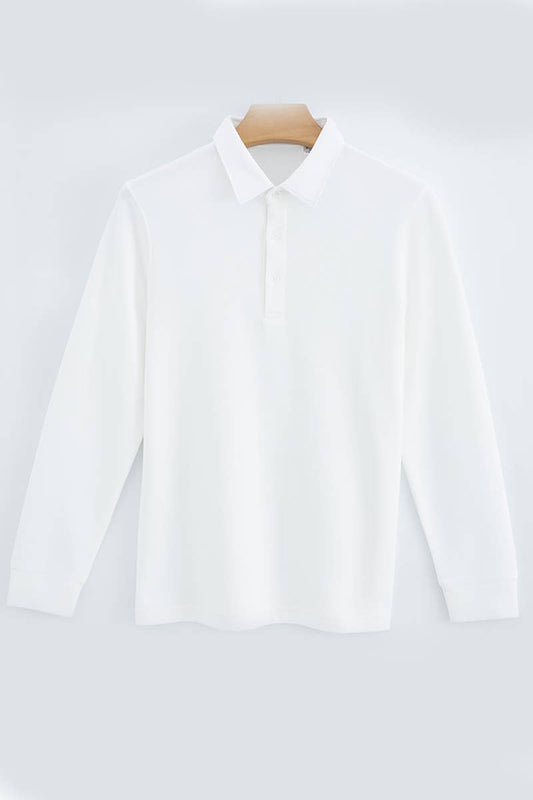 Cwttl1998_Spring And Autumn Casual Long-Sleeved Polo Shirt