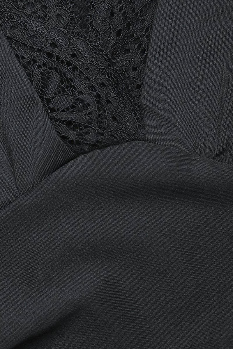 CWDMD3564_V-NECK SOLID COLOR SLIT SLIM MAXI DRESS