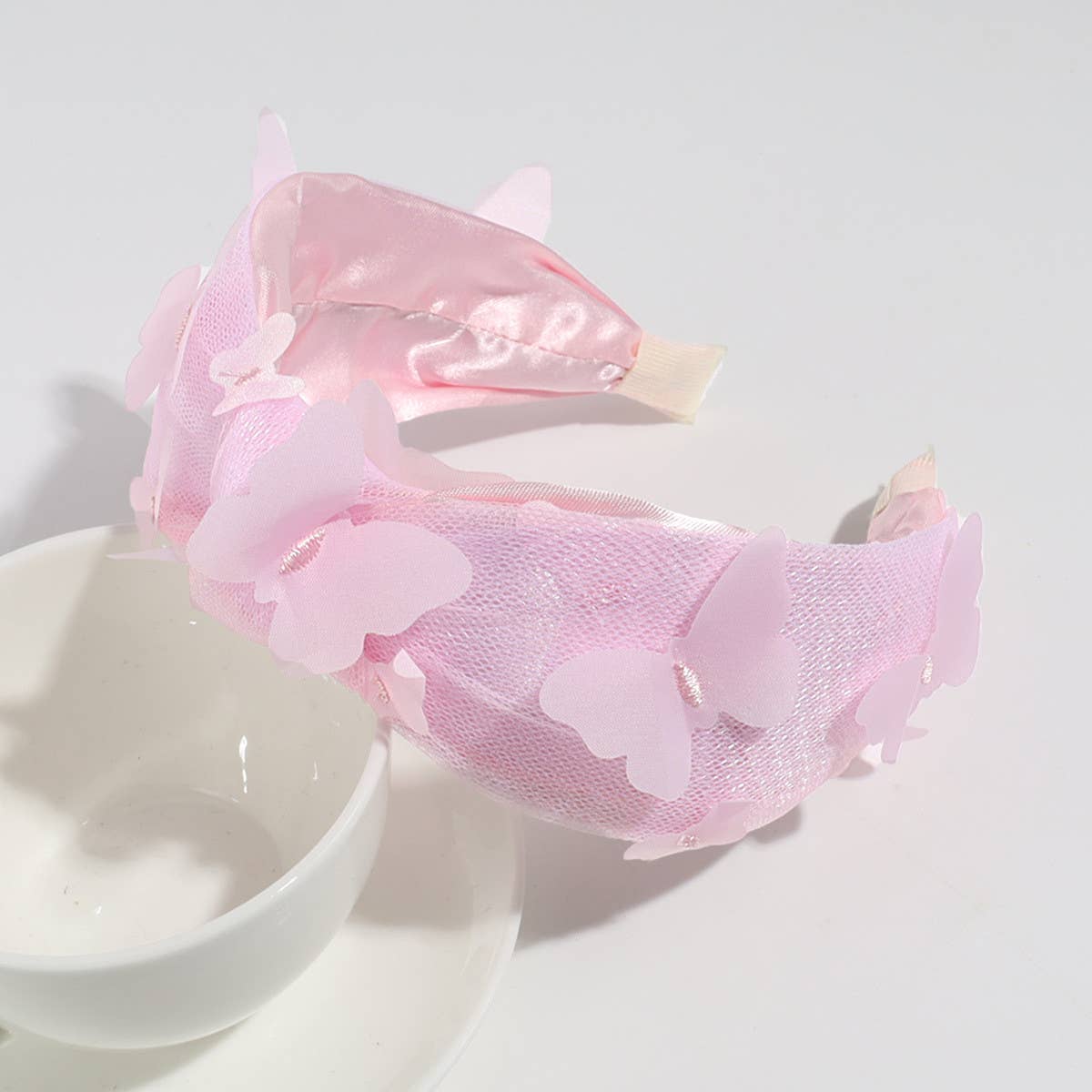 FRESH BUTTERFLY WIDE-RIM KNOTTED HEADBAND