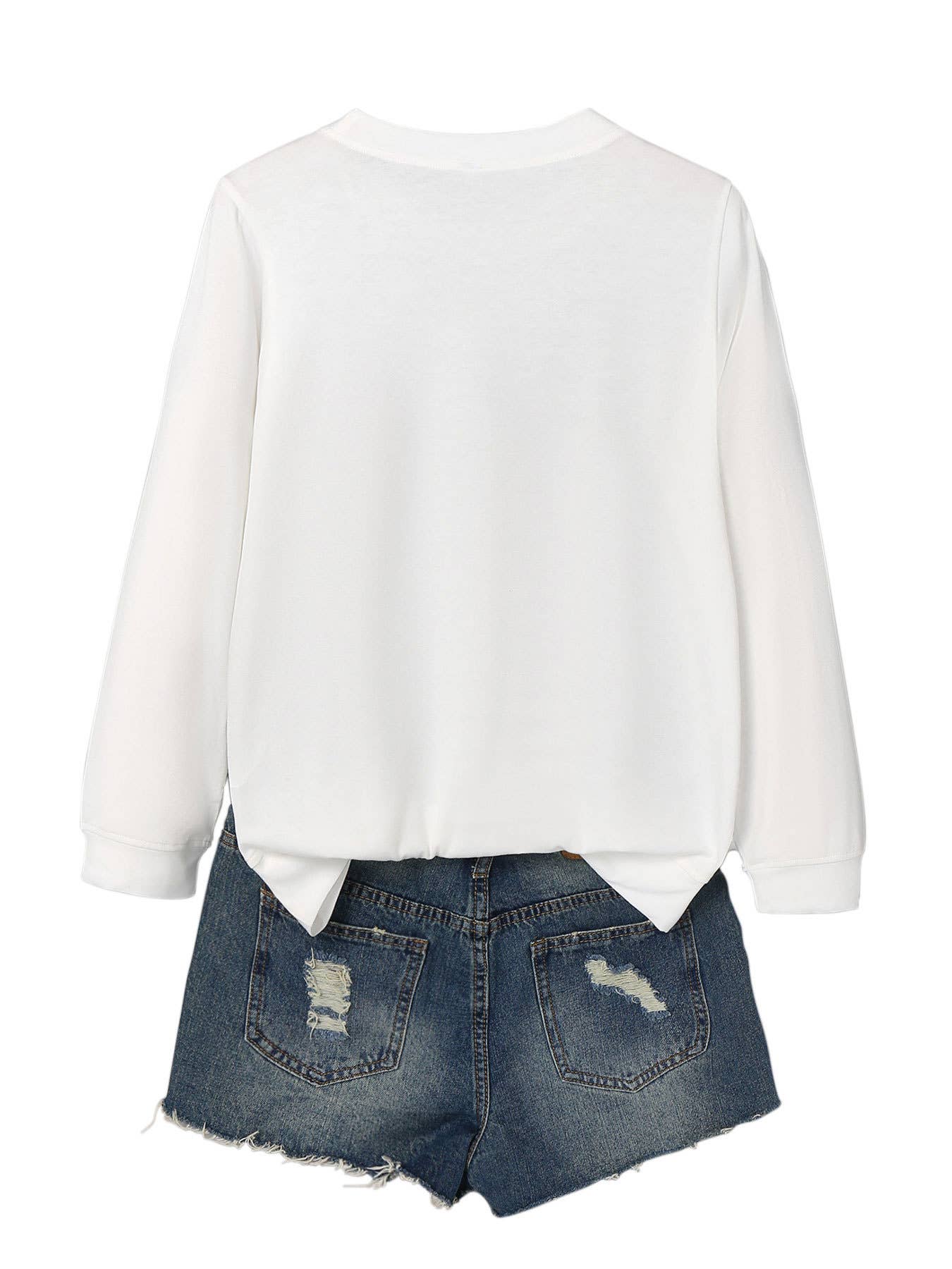 SOLID COLOR CASUAL CREWNECK COMFORTABLE T-SHIRT