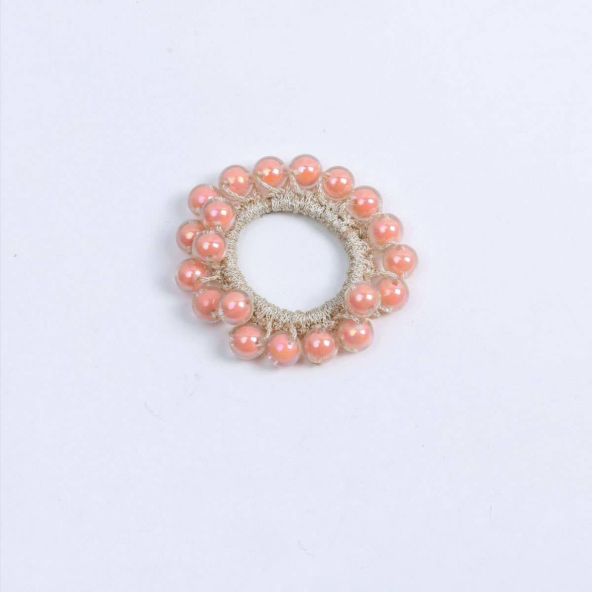 Cute Jelly Bead Hair Tie Boho Simple High Elastic