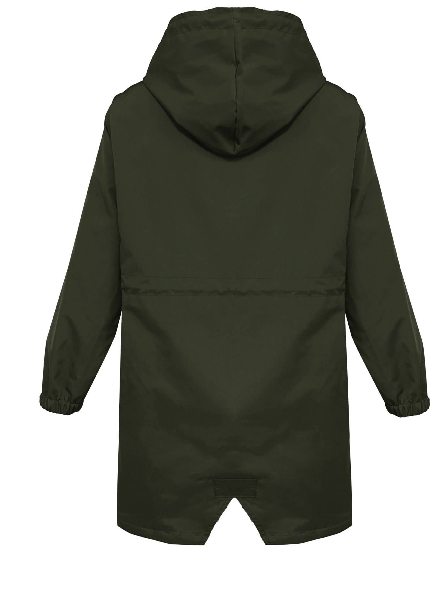 SINGLE-BREASTED HOODED TRENCH COAT CASUAL COAT