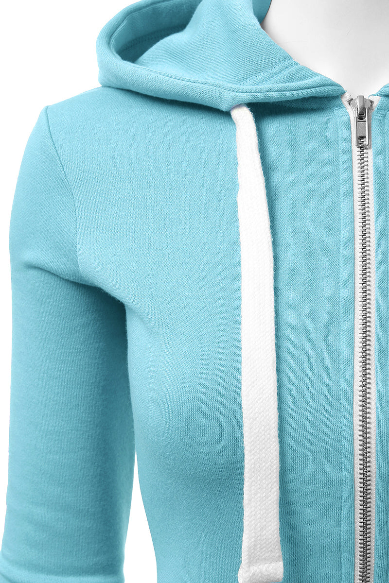 Lightweight Thin Zip-Up Hoodie Jacket for Women with Plus Size