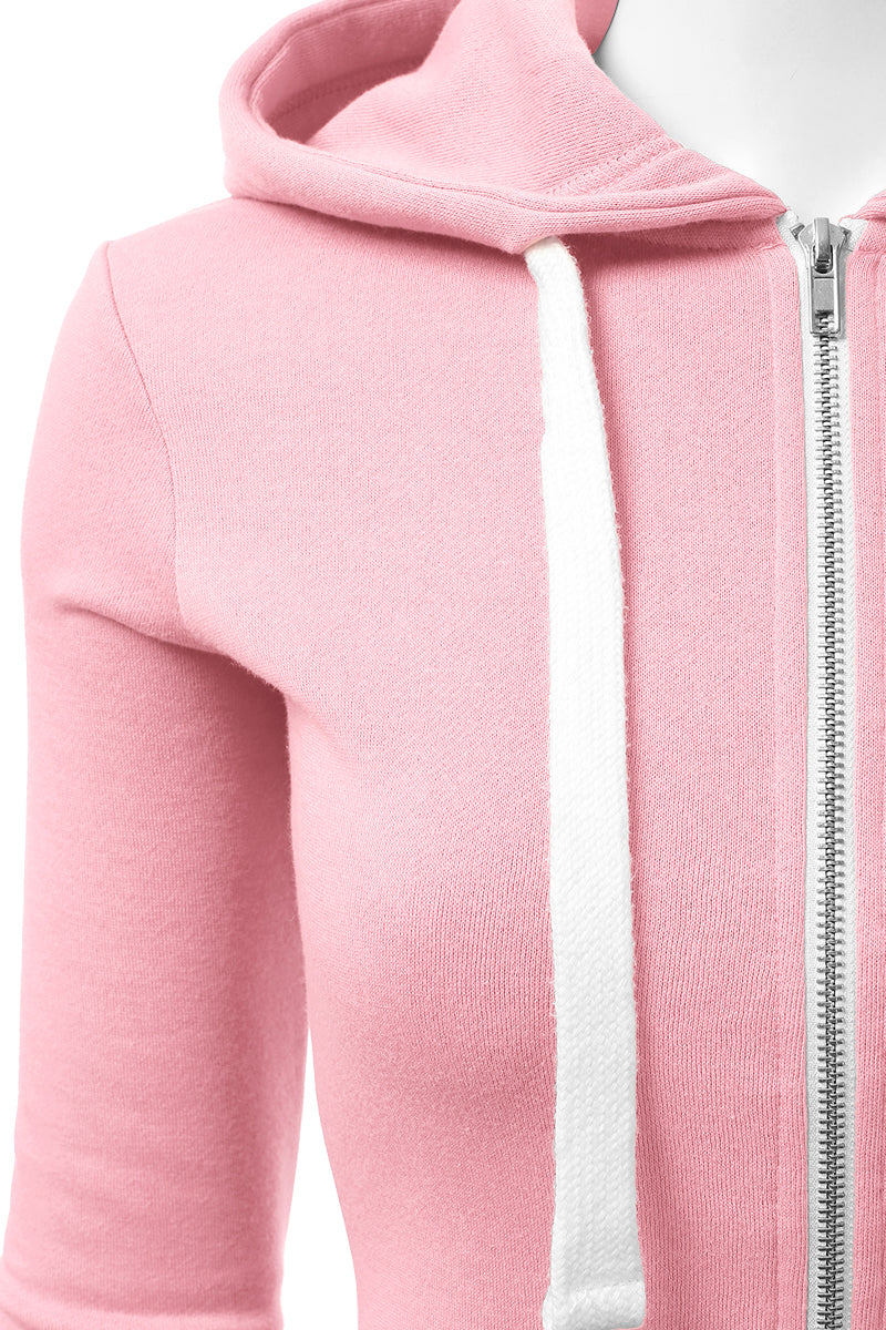 Lightweight Thin Zip-Up Hoodie Jacket for Women with Plus Size