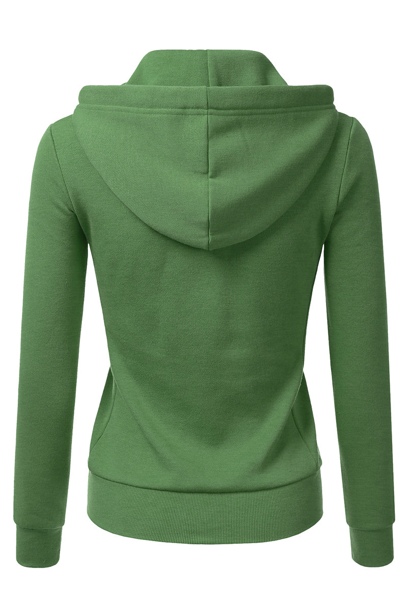 Lightweight Thin Zip-Up Hoodie Jacket for Women with Plus Size