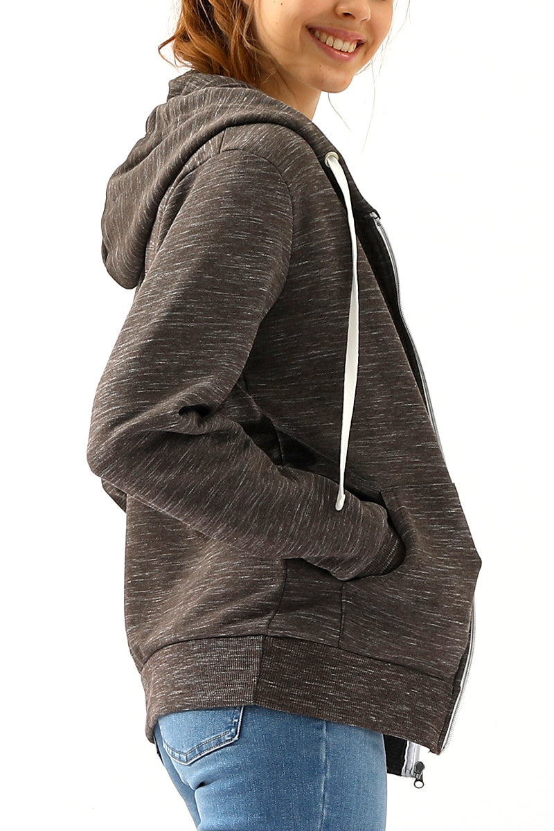 Lightweight Thin Zip-Up Hoodie Jacket for Women with Plus Size
