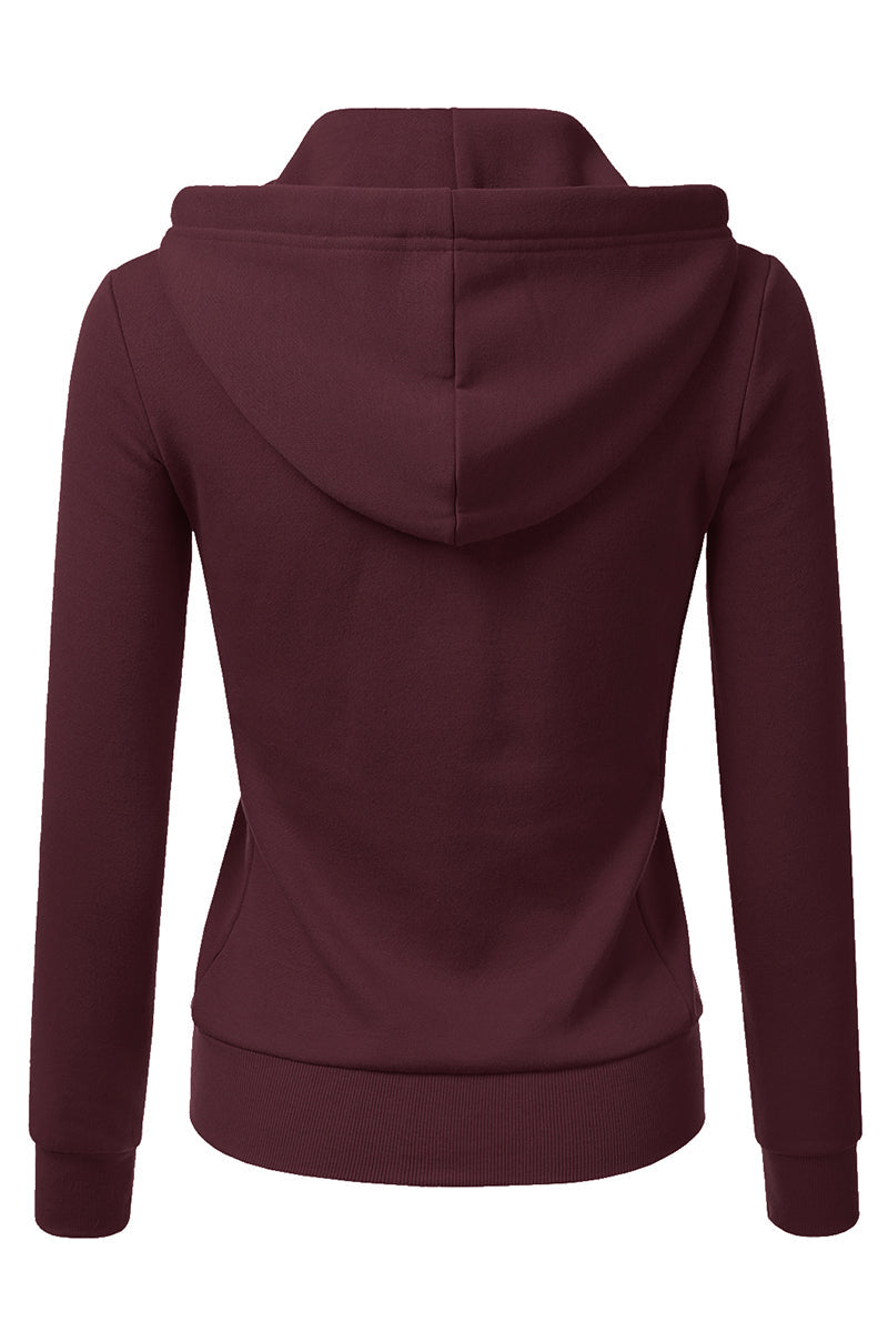 Lightweight Thin Zip-Up Hoodie Jacket for Women with Plus Size