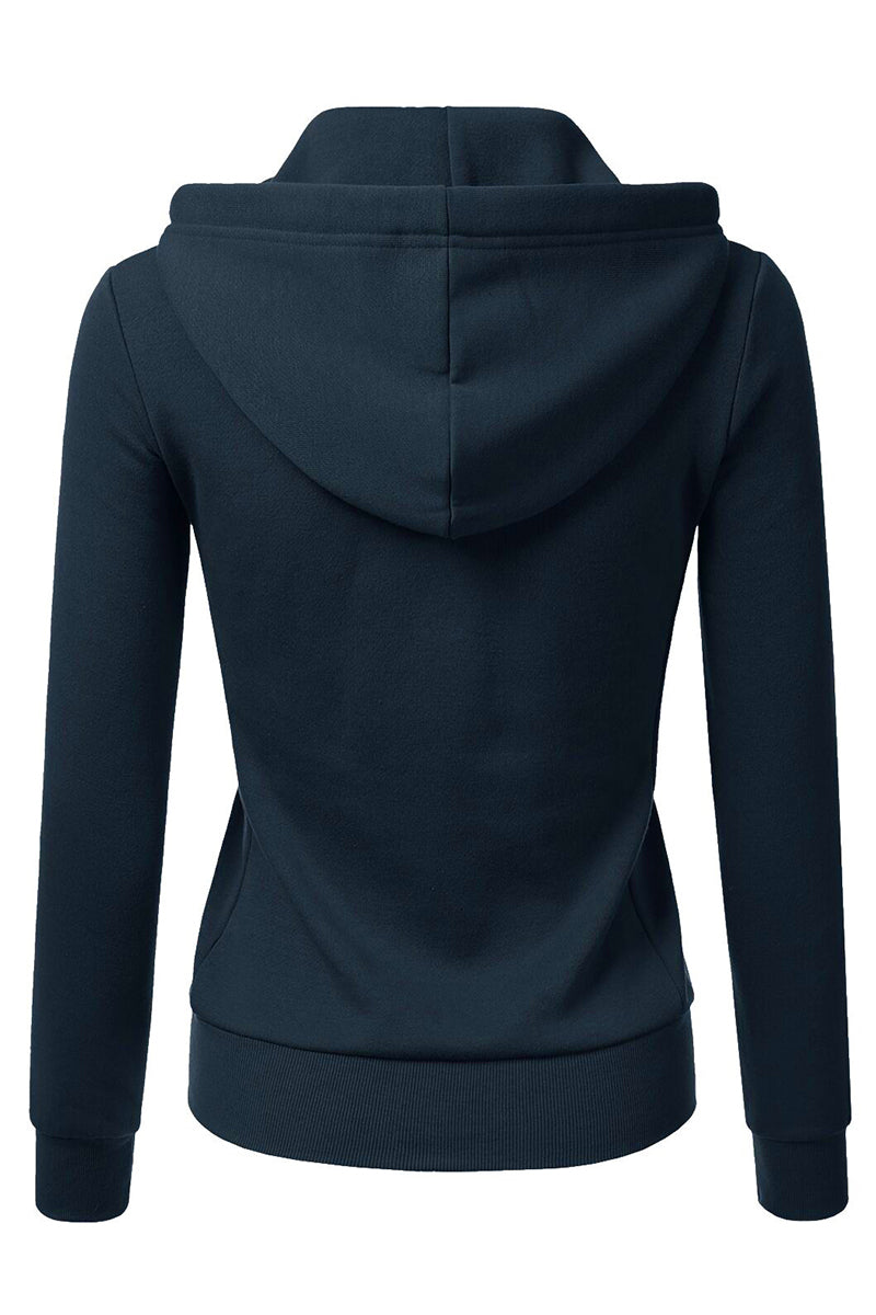 Lightweight Thin Zip-Up Hoodie Jacket for Women with Plus Size