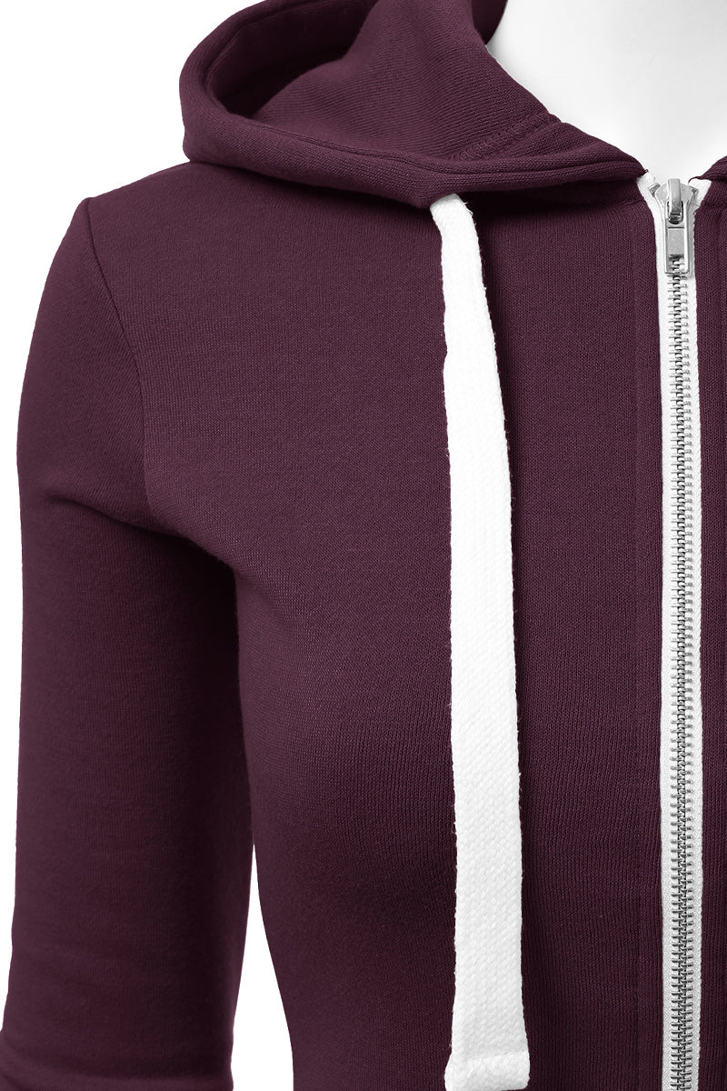 Lightweight Thin Zip-Up Hoodie Jacket for Women with Plus Size