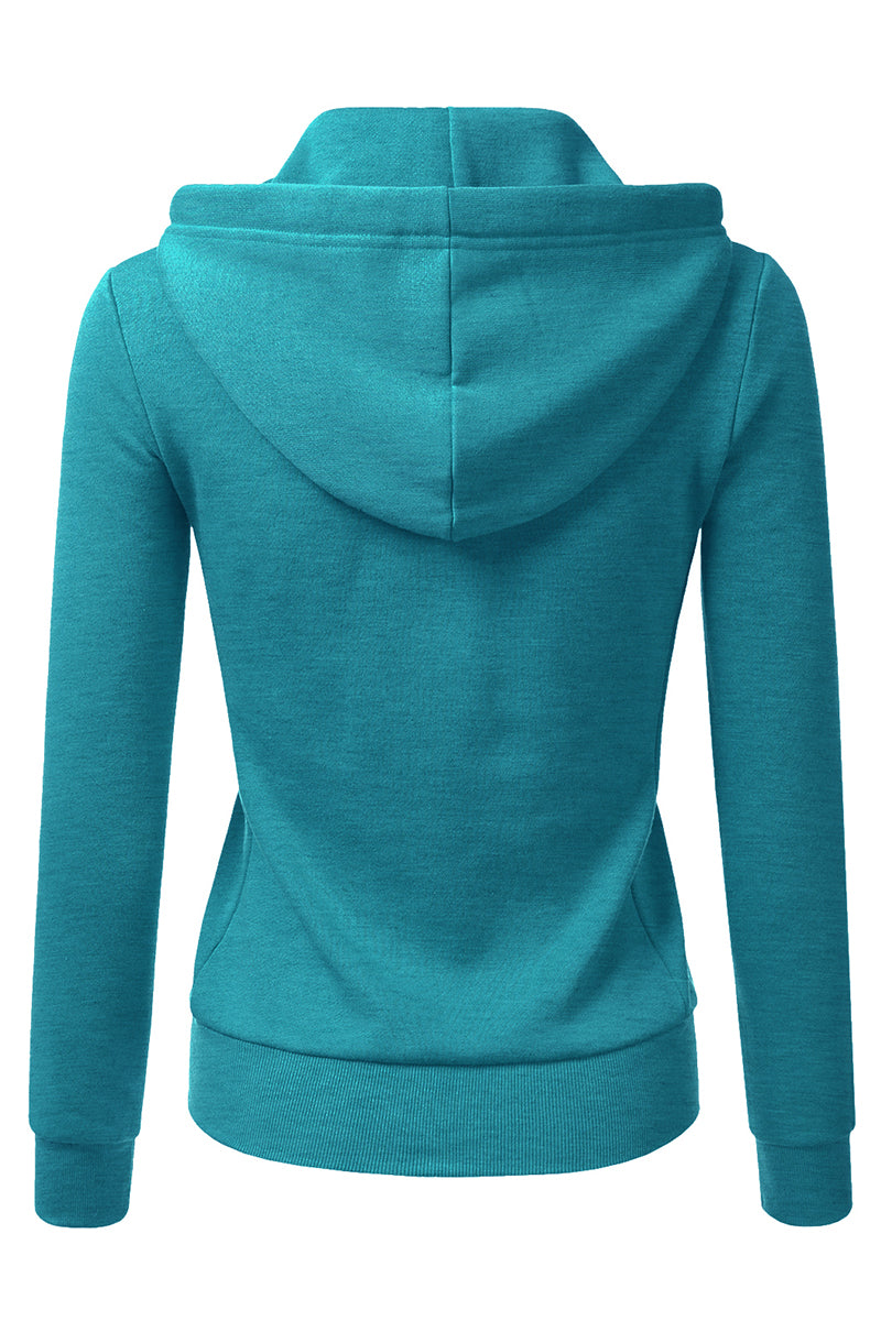 Lightweight Thin Zip-Up Hoodie Jacket for Women with Plus Size