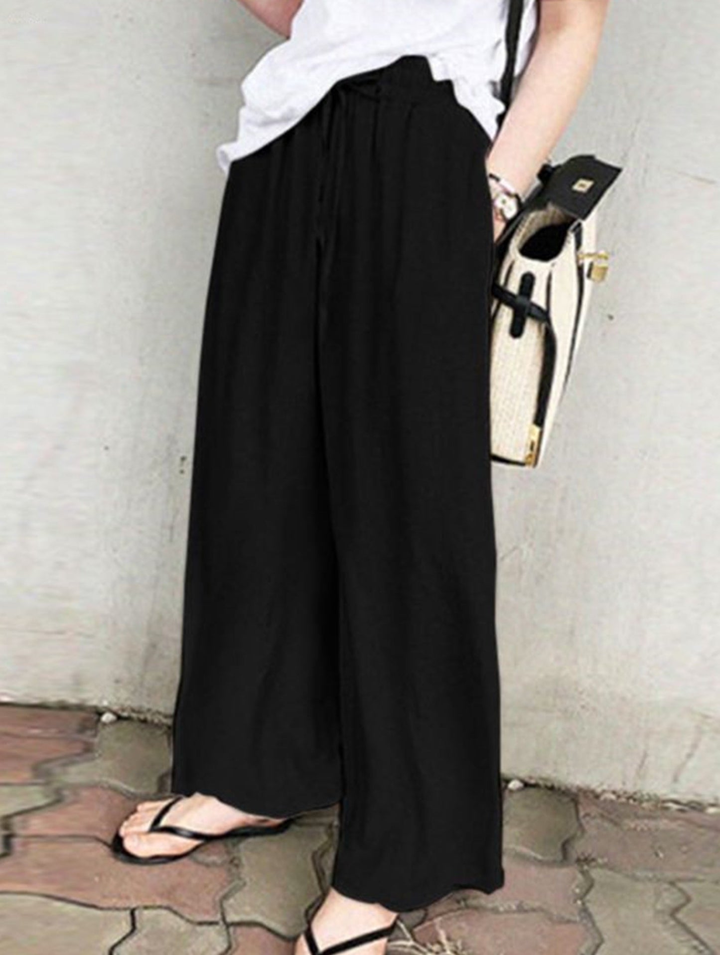 Casual loose wide-leg pants