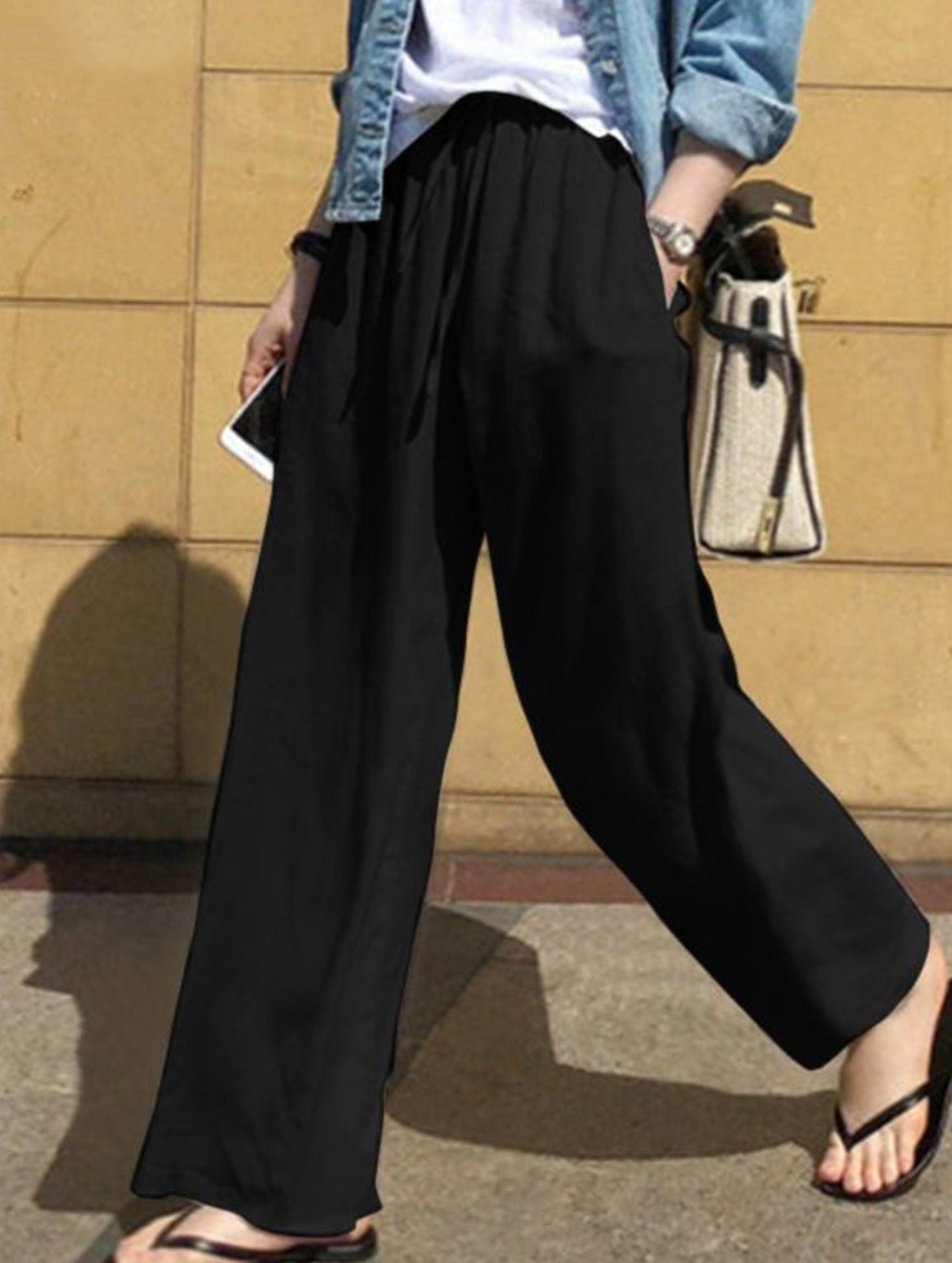 Casual loose wide-leg pants