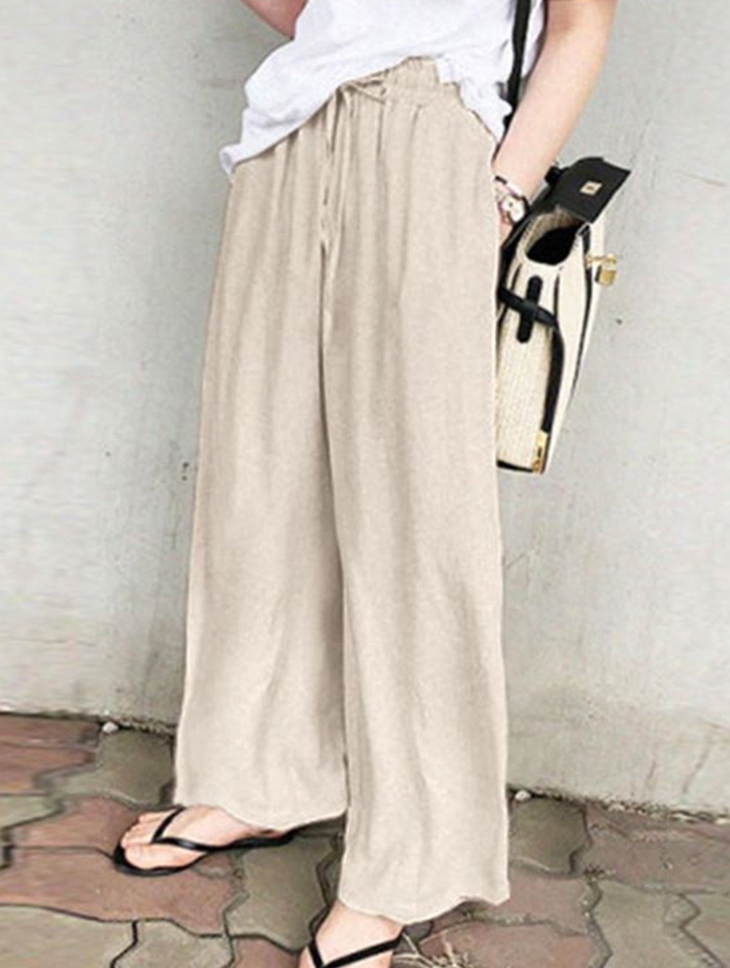 Casual loose wide-leg pants