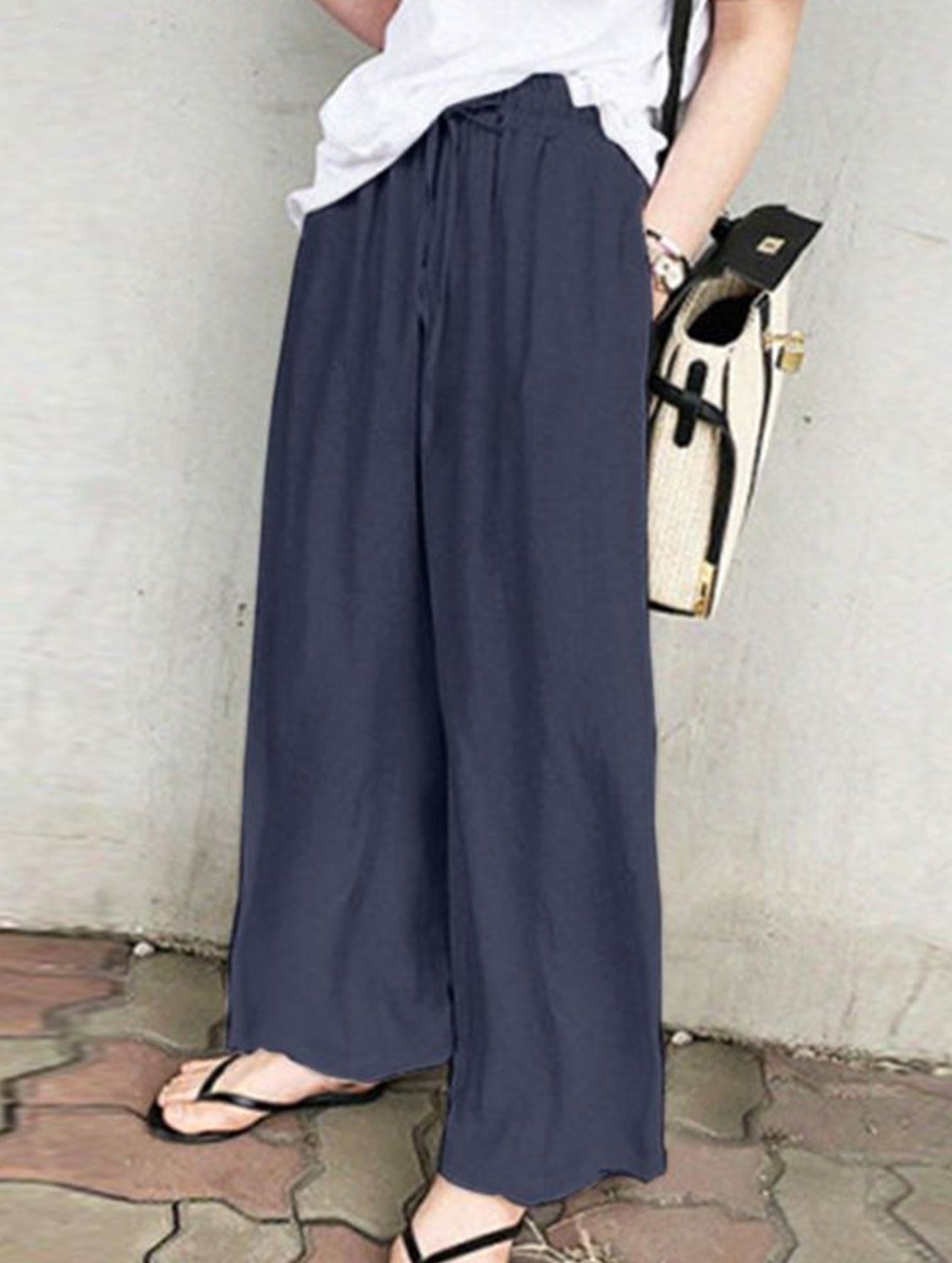 Casual loose wide-leg pants
