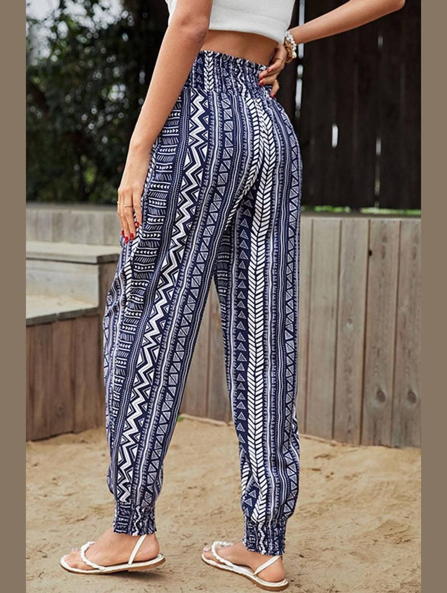 BOHEMIAN TASSEL JOGGER PANTS - Doublju
