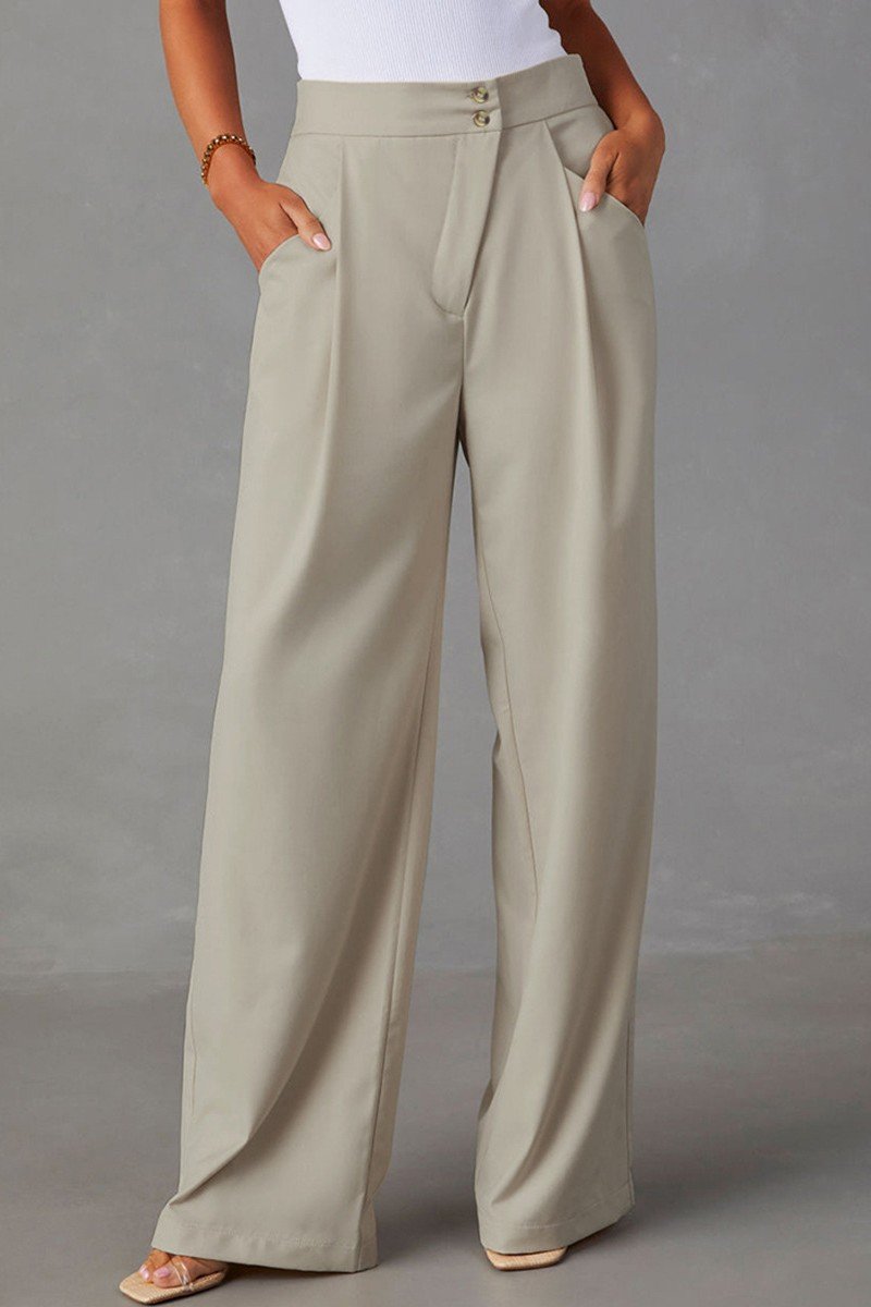 WOMEN SEMI FORMAL STRAIGHT LEG OFFICE SUIT PANTS