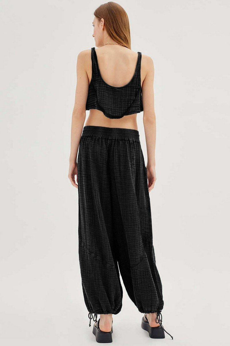 WOMEN DRAWSTRING COZY FALL AUTUM HOME LONG PANTS