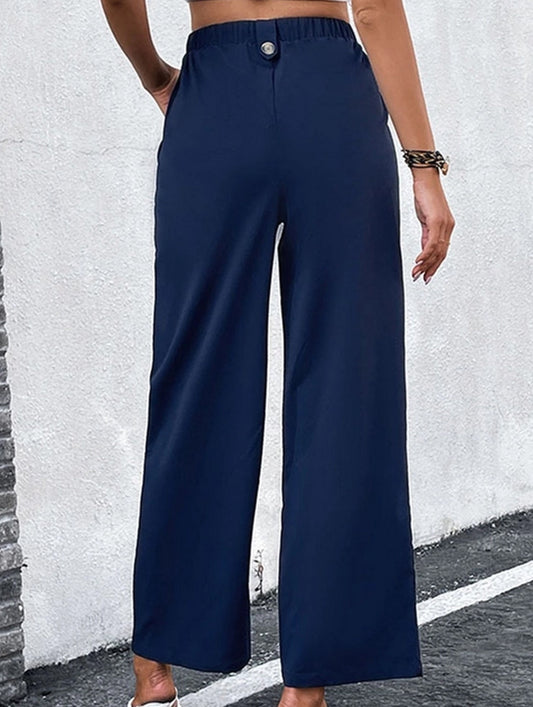 SOLID COLOR SLIM FIT STRAIGHT LEG PANTS_CWBLP0476