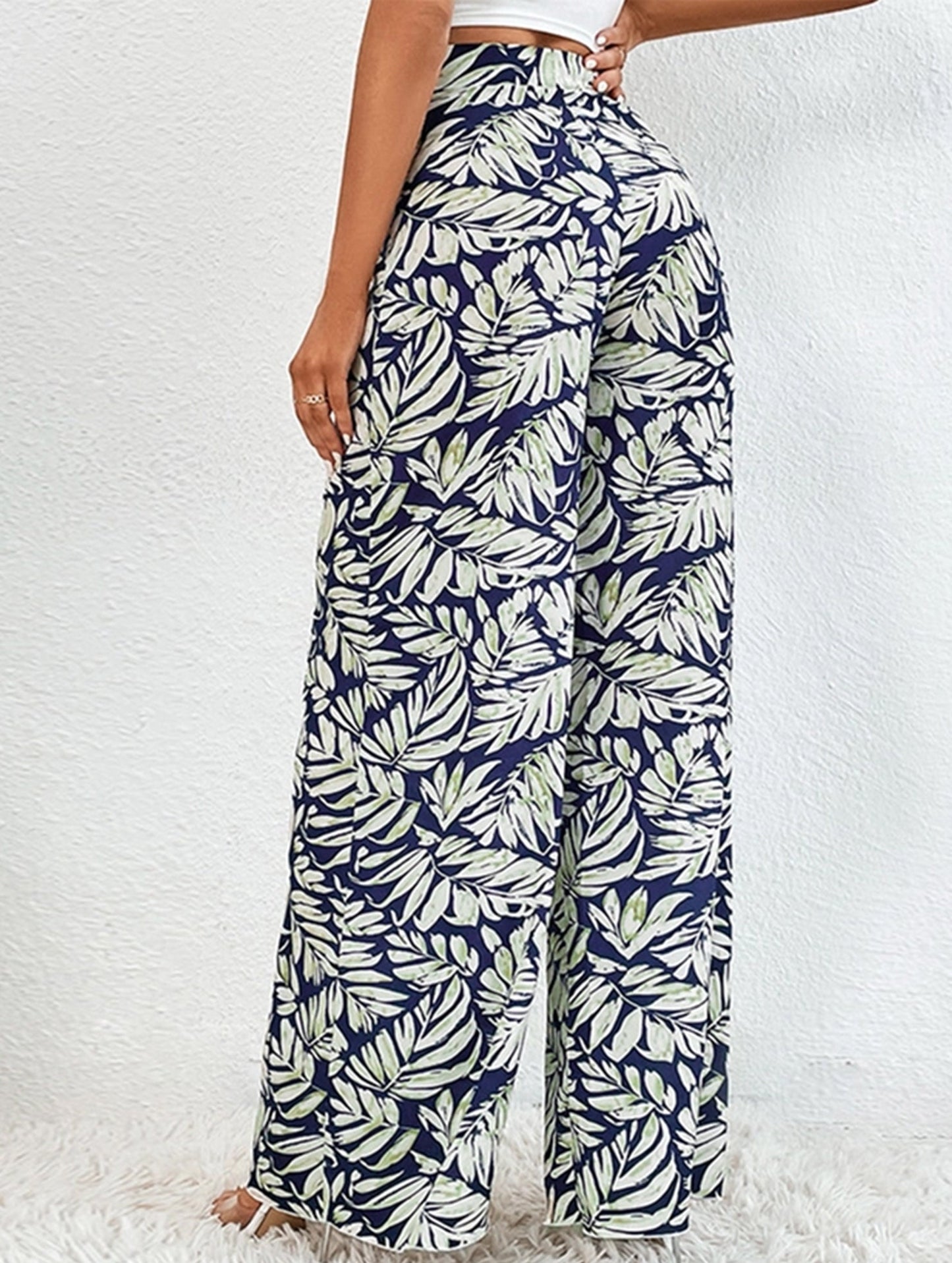 BOHO PRINT BAGGY HIGH-WAISTED WIDE-LEGGED PANTS_CWBLP0629