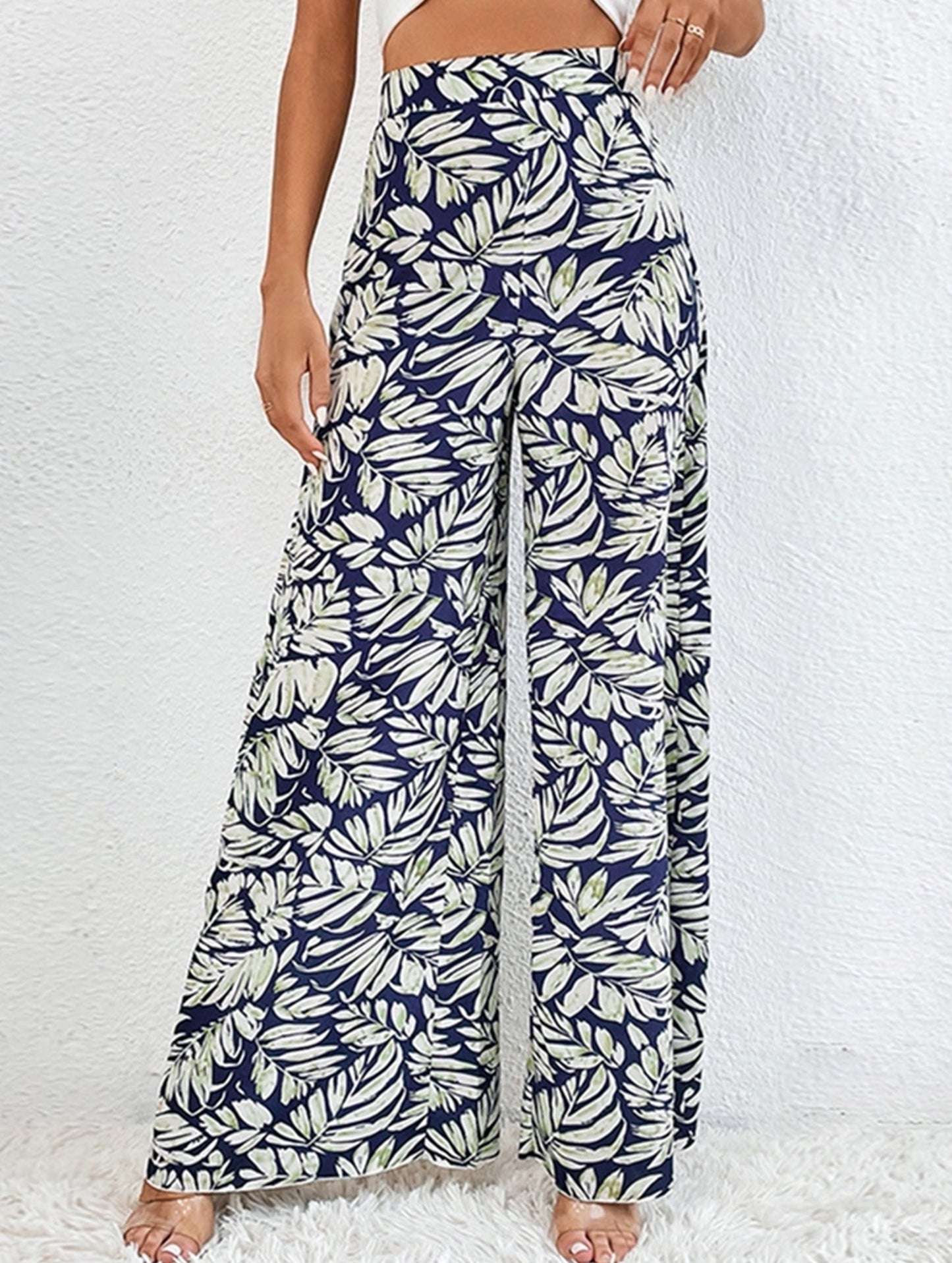 BOHO PRINT BAGGY HIGH-WAISTED WIDE-LEGGED PANTS_CWBLP0629