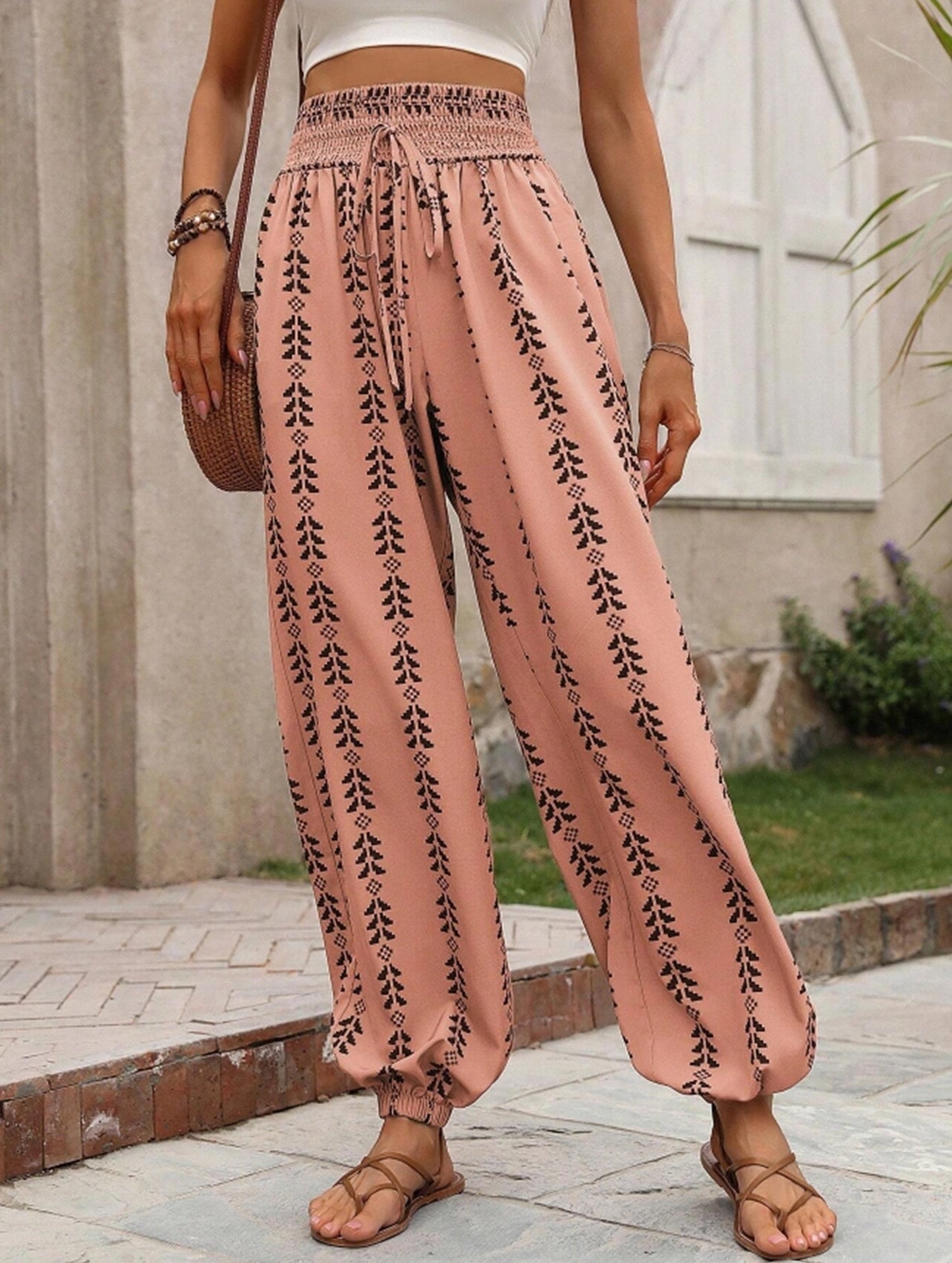 Mesh Wide-Leg Bloomers ??Casual Summer Pants