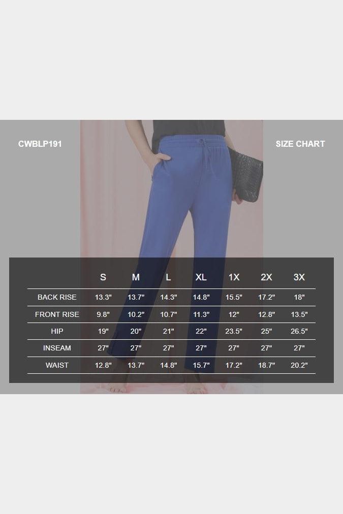 BANDED LONG LEG STRAGHIT PANTS WITH POCKET - Doublju