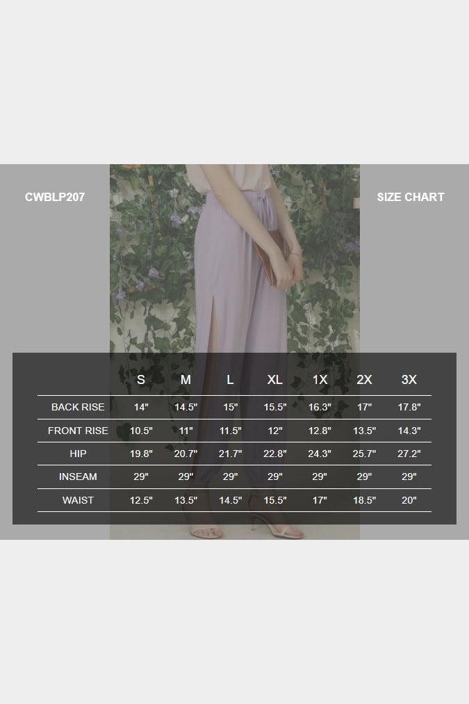 LOOSE FIT SIDE SLIT DETAILED LONG PANT - Doublju