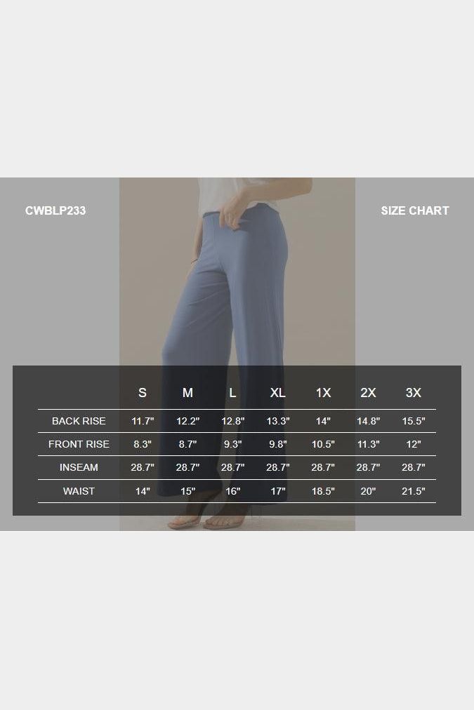 HIGH WAIST WIDE LEG PALAZZO LOOSE CASUAL PANTS - Doublju