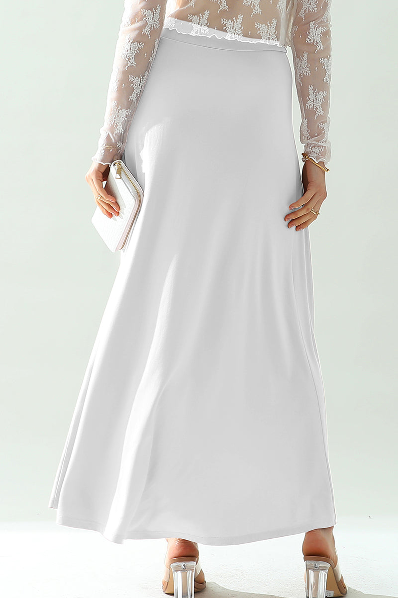 WOMEN'S BOHO SOLID & FLORAL HIGH WAISTED LONG SKIRT SUMMER BEACH MAXI WRAP SKIRTS WITH SLIT