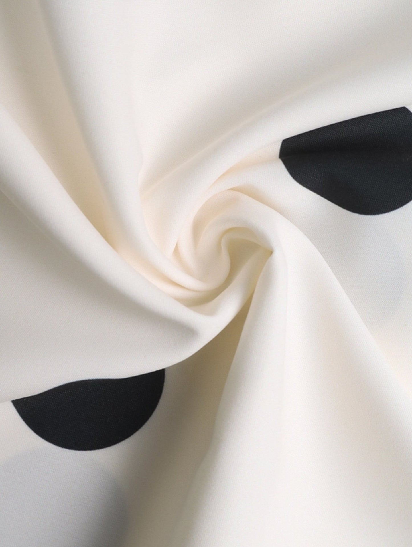 Polka dot printed retro elegant A-line skirt