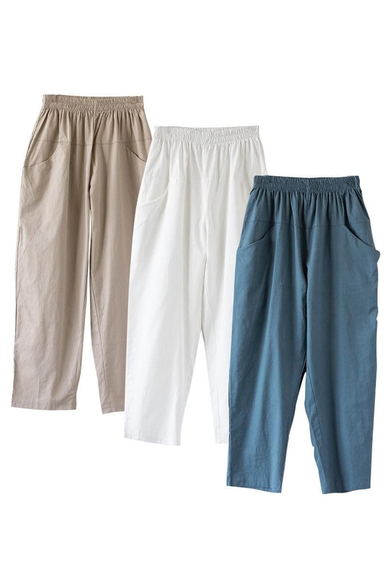 WAIST BANDING DAILY CAPRANTS - Doublju