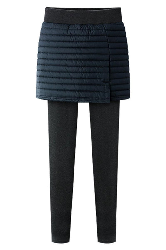 HIGH WAIST CULOTTES SKIRT LEGGINGS - Doublju