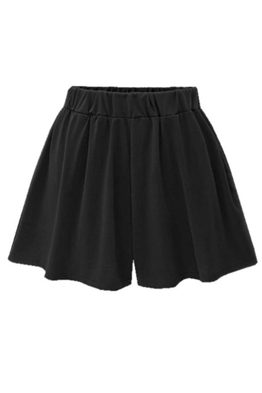 WASIT BANDING RUFFLED SHORTS - Doublju