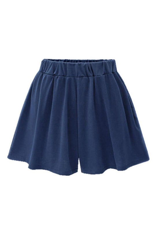 WASIT BANDING RUFFLED SHORTS - Doublju