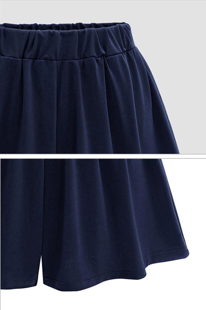 WASIT BANDING RUFFLED SHORTS - Doublju